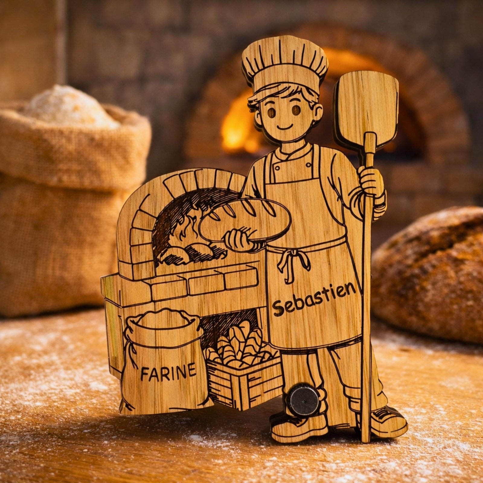 Boulanger en bois personnalisé – Image 4