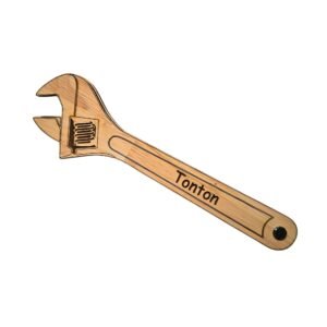 Clé à molette en bois personnalisée