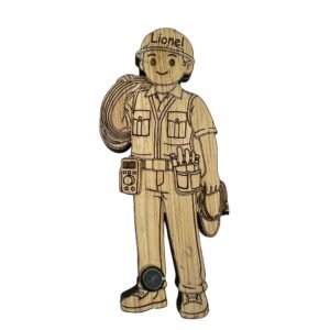 Électricien personnalisé en bois