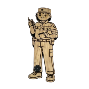Gendarme personnalisé en bois