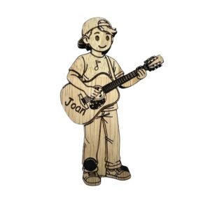 Musicien personnalisé en bois