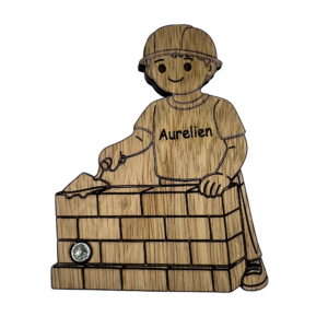 Maçon personnalisé en bois
