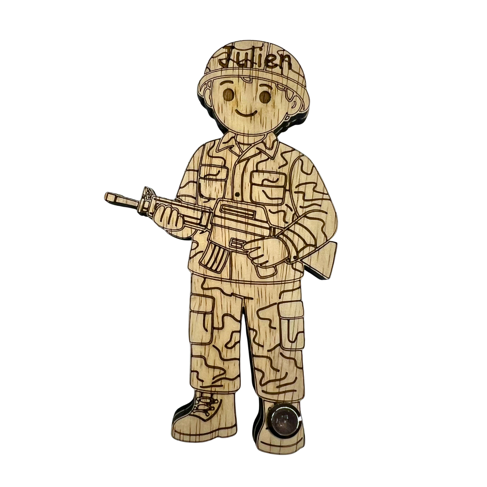 Militaire personnalisé en bois