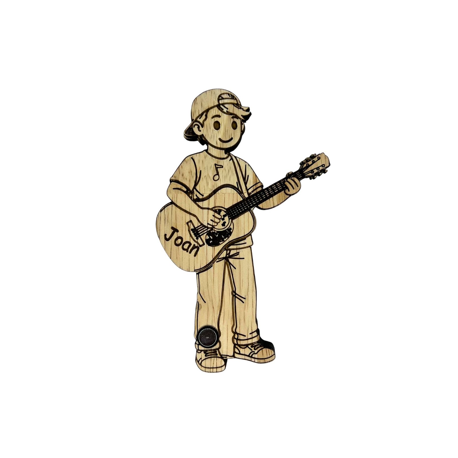 Musicien personnalisé en bois – Image 2