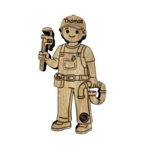 Plombier personnalisé en bois