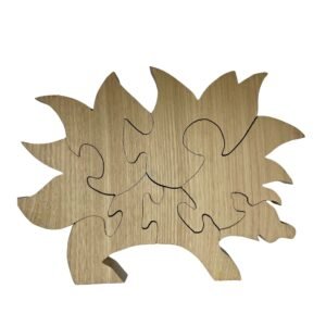 Puzzle hérisson en bois