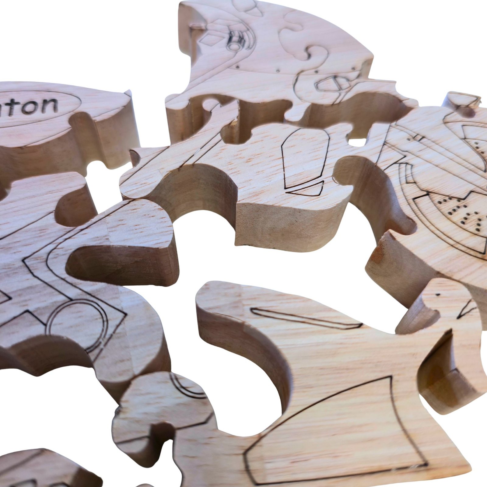 Puzzle moto personnalisé en bois – Image 2