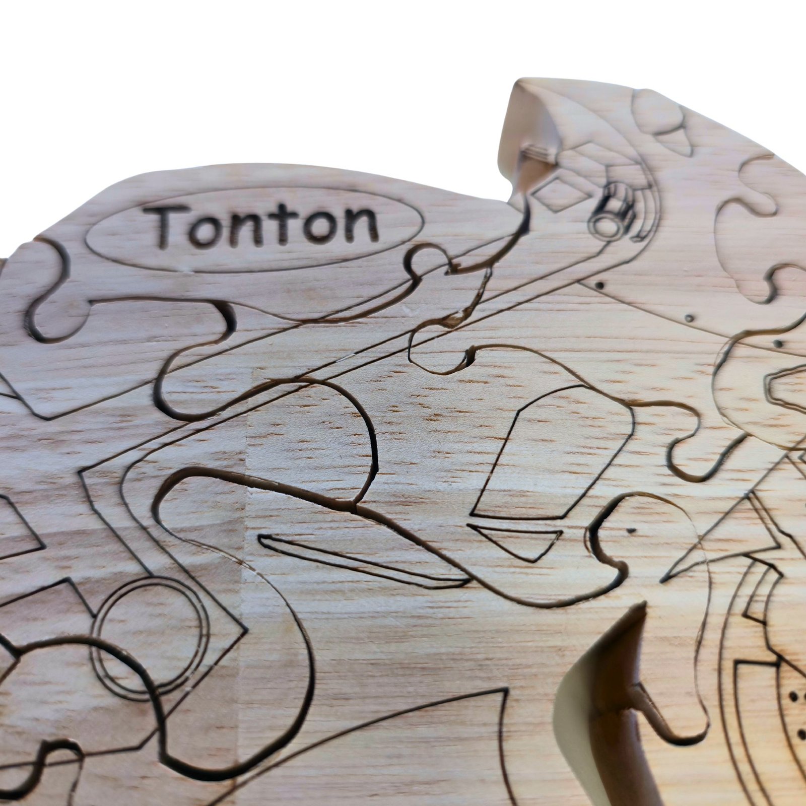 Puzzle moto personnalisé en bois – Image 4